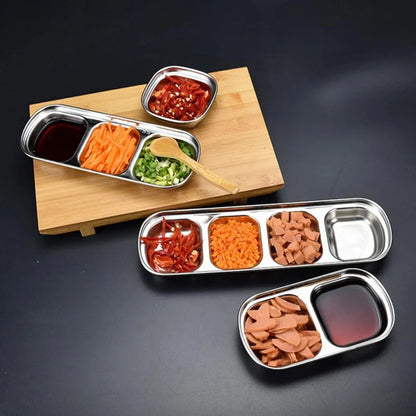 Stainless steel soy sauce dish dipping bowl