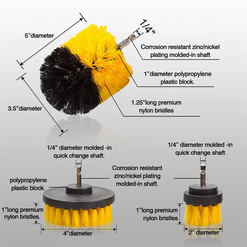 Electric Nylon Round Drillbrush