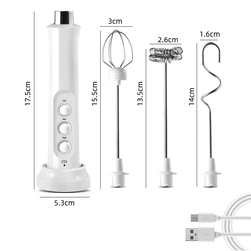 Portable Rechargeable Electric Milk Frother