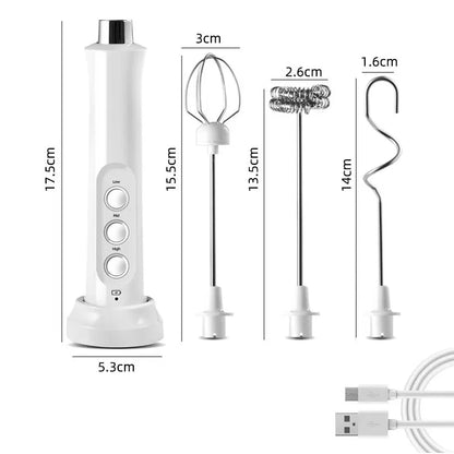 Portable Rechargeable Electric Milk Frother